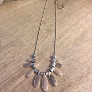 Silver Oval Necklace